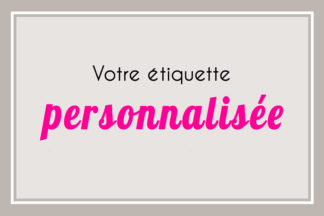 Etiquette personnalisée ronde