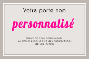 Porte nom personnalisé