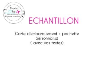 Echantillon personnalisé