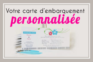 Votre carte d'embarquement sur mesure